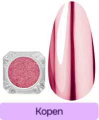 MANY BEAUTY Chrome Effect Nagelpoeder | spiegel roze